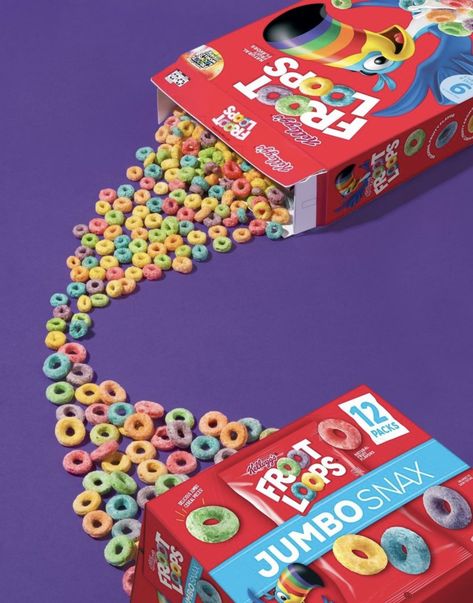 Froot Loops Cereal, Froot Loop, Cereal Killer, Fruit Loops, Love Now, Food Design, Food For Thought, Cereal, Snacks