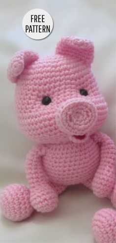 Amigurumi Sweet Pig Free Pattern Crocheted Pig Pattern Free, Pig Crochet Pattern Free Amigurumi, Pig Knitting Pattern Free, Crochet Pig Pattern Free, Pig Crochet Pattern Free, Pig Amigurumi Free Pattern, Crochet Pig Pattern, Pig Amigurumi, Pig Crochet