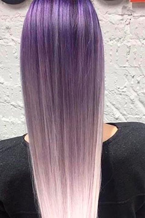 Hair Ideas Ombre, Cool Hair Ideas, Lavender Balayage, Hairstylist Inspiration, Purple Hair Color Ombre, Amethyst Hair, Silver Ombre Hair, Brown Ombre Hair Color, Ombre Hairstyles