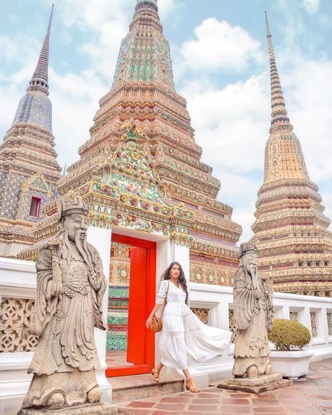 Bangkok Instagram, Bangkok Outfit, Bangkok Photos, Siam Discovery, Thailand Outfit, Khao San Road, Travel Ootd, Thailand Vacation, Wat Pho