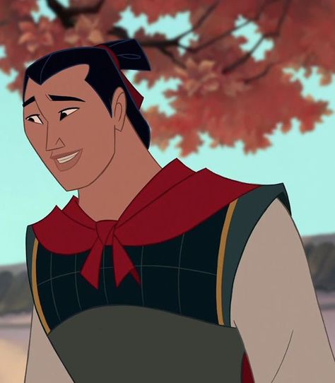 Sheng Mulan, Mulan Husband, Cheyenne Character, Li Shang Mulan, Lee Shang, Shang Mulan, Li Shang, Green Flags, Disney Prince