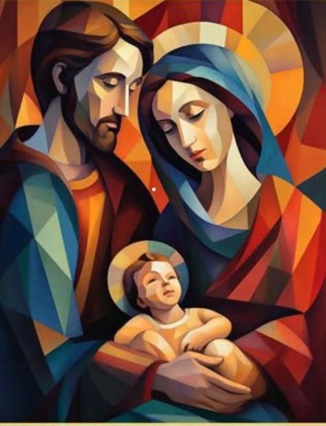 Sacred Family Art, Holy Family Wallpaper, Sagrada Familia Painting, Holy Family Painting, Holy Family Art, Jesus Art Drawing, Nativity Painting, Virgin Mary Art, How To Act