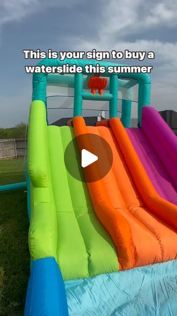 Vanessa on Instagram: "Comment WATERSLIDE and I will send you the link ☀️😍 
#waterslide#waterslideseason#thisisyoursig
n#samsclubfinds#Summer#summerfinds#su
mmertoddleractivities#toddlermom#waterslidefun#summerthings" Water Slides, Summer Fun, On Instagram, Instagram