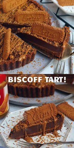 Biscoff Tart, Biscoff Filling, Biscuit Crust, Biscoff Recipes, Janes Patisserie, Tart Baking, Sweet Treats Recipes, Sweet Pie, Chocolate Tart