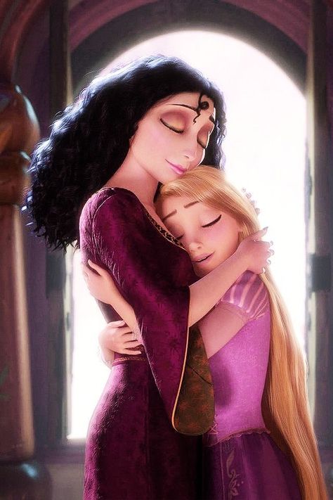 *MOTHER GOTHEL & RAPUNZEL ~ Tangled, Teacher Attachment, Tangled Mother Gothel, Mother Gothel, Tangled 2010, Rapunzel And Eugene, Princess Rapunzel, Tangled Rapunzel, Film Disney, Disney Rapunzel