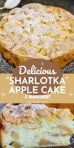 “Sharlotka” is a classic Russian apple cake. In some parts of the world, it’s known as the French Apple cake. The best part? This cake only requires 5 ingredients and around 25 minutes of prep time! Austrian Apple Cake, Russian Apple Cake Sharlotka, Ukrainian Apple Cake Recipe, Romanian Apple Cake, Russian Apple Pie, Apple Sharlotka Recipe, Ukrainian Apple Cake, Sharlotka Apple Cake, Apple Cream Cake