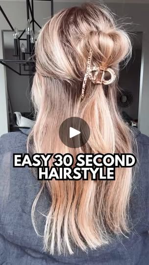 26K views · 1.1K reactions | Don’t forget to save this easy thirty second hairstyle, dress it up or down, it’s perfect for any occasion! 💁🏼‍♀️

Hi friend, I’m Mandi, your virtual hair bestie - here to help you easily style, grow and transform your hair so you can love it again! 🫶🏻

Drop HAIR GOALS below for a 🆓 hair consult where I’ll make a personalized regimen and routine recommendation for your specific hair type, goals and needs. 🙌🏻 

Hugs + Happy Hair 🥂 

#hairstyles #hairstyle #easyhair #easyhairstyles #easyhairstyle #halfuphalfdownhairstyle #halfuphalfdown #clawclip #clawcliphairstyle #topsytail #winterhairstyles #winterhair #holidayhair | Easy Hair Tutorials | Hairstyles | Hair Growth Easy Hair Tutorials, Hi Friend, Thirty Seconds, Hair Tutorials Easy, Happy Hair, Holiday Hairstyles, Easy Hair, Half Up Half Down Hair, Half Up Hair