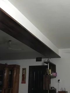 Ceiling ideas to cover this beam How To Cover Beams Ceiling Ideas, Living Room Support Beam, Beam Paneling Ideas, How To Hide Beams In Ceiling, False Beams Ceilings, Beam Covering Ideas Living Rooms, Support Beam Cover Ideas, Beam Covering Ideas, Wooden Ceiling Designs