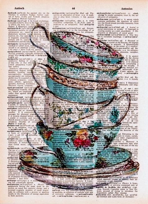 Newspaper Art, Book Page Art, Dictionary Art Print, Dictionary Art, Poster Art Print, Cool Ideas, Vintage Poster Art, Malbec, Art Journal Pages