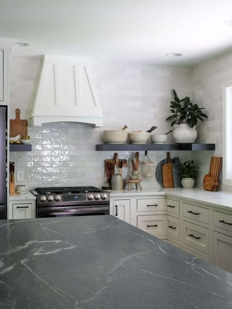 Soapstone Countertops Kitchen, Honed Granite Countertops, Leathered Granite Countertops, Grey Granite Countertops, Grace In My Space, Soapstone Kitchen, Minimalist Kitchen Essentials, Stone Countertops Kitchen, White Granite Countertops