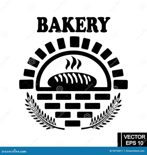 Bakery products label. Vector icon of bread bun bagel, wheat ears, simbol of oven. Element for bakery shop, bread emblem,logo design, etc. Emblem Logo Design, Wheat Vector, Baking Logo, Bakery Products, Bakery Logo, Bread Bun, Bakery Shop, Emblem Logo, Freshly Baked