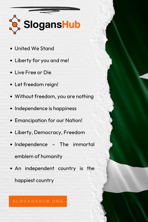 Happy Independence Day! But what is so happy about it? Well! While we are at it, I can enlist a few things. First, Independence grants us the freedom to call ourselves free, and it is the fruit of heaven itself, to have rights and authorities to answer you, have a system that acknowledges your existence and value. Moreover, to have proper institutions which work for you and your family Slogan For Independence Day, Independence Day Captions, Day Captions, College Pictures, United We Stand, Short Messages, Caption Quotes, Freedom Fighters, Happy Independence