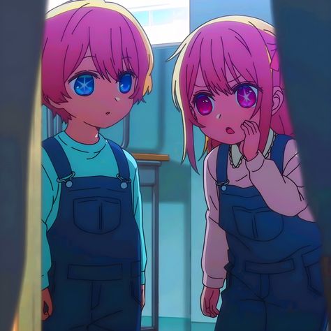 Aqua And Ruby Hoshino, Aqua X Ruby, Aqua And Ruby, Ruby Hoshino Icon, Aqua Walls, Summer Icon, Anime Oc, Anime Scenery Wallpaper, Best Anime Shows