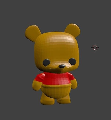 Winnie Pooh (Funko POP inspired) by mylenareis. Winnie The Pooh 3d, 3d Printing Projects, Tag Design, Funko Pop, 3d Print, 3d Printer, Winnie The Pooh, Pikachu, 3d Printing