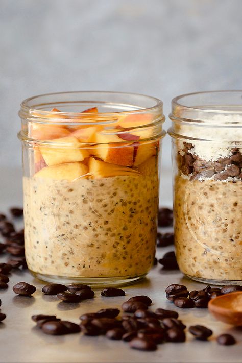 Coffee Overnight Oats Coffee Overnight Oats, Baked Oats, Coffee Flavor, Overnight Oats, The Deep, Ready Made, Maple Syrup, Syrup, Oats