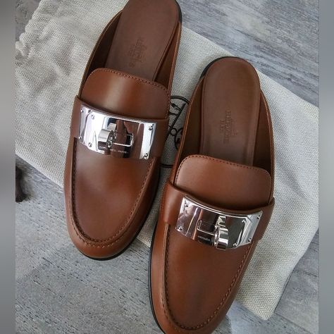 Leather mules