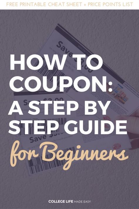 How to Coupon for Beginners | Couponing in College | At Walmart, at Target, at Rite Aid, at Walgreens, at CVS | Couponing for Beginners | How to Coupon Tutorials | How to Get Free Stuff | Ways to Get Free Stuff | Step by Step Couponing Guide | Learing to Coupon | Money Saving Ideas | Save on Groceries via @esycollegelife #couponing #couponing101 #frugalliving Coupon Hacks, How To Start Couponing, How To Coupon, Best Coupon Sites, Money Saving Ideas, Free Coupons By Mail, Save On Groceries, Couponing 101, Couponing For Beginners