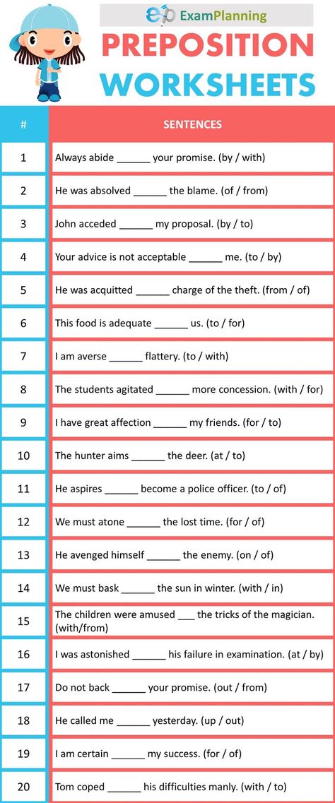 Preposition Worksheets Preposition Worksheet, Middle School Grammar Worksheets, Middle School Grammar, Conjunctions Worksheet, Grammar Workbook, English Grammar Test, Preposition Worksheets, English Prepositions, English Grammar Exercises