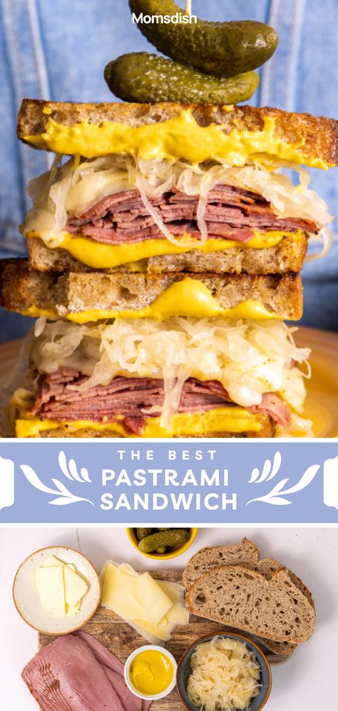 Deli Sandwiches Recipes, Pastrami Sandwich Recipe, Pastrami Recipe, Food Presentation Plates, Sandwhich Recipes, Types Of Sandwiches, Pastrami Sandwich, Cold Sandwiches, Deli Sandwiches