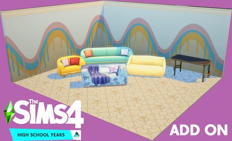 High School Years Sims 4, Sims 4 Cc High School, Sims 4 Add Ons, Sims 4 High School, Sims 4 Room, Sims 3 Cc Finds, Sims 4 Mm Cc, School Fees, App Home