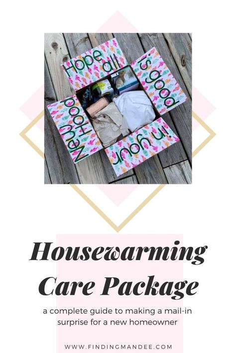 Housewarming Care Package Ideas | Finding Mandee Housewarming Care Package, Charity Work Ideas, Care Package Ideas, Needlework Ideas, Housewarming Card, Frog Theme, Essential Oil Bag, Package Ideas, Oil Bag