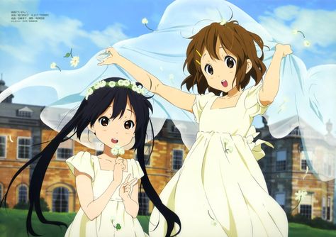 Yui And Azusa, Azusa Nakano, Kyoto Animation, K On, Widescreen Wallpaper, Manga Comics, Me Me Me Anime, Anime Images, Cartoon Art