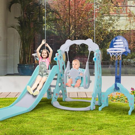 Toddler Slide, Play Structures, Baby Playpen, Toddler Age, Outdoor Playground, Frame Stand, Kids Activity, Toy Rooms, Kids Slide