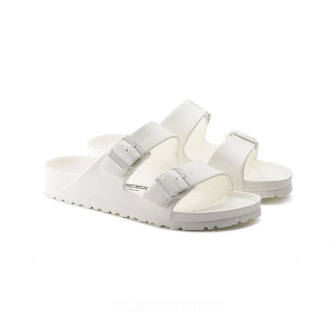 Birkenstock Eva Arizona, Birkenstock Eva, White Birkenstocks, Birkenstock Arizona Eva, Arizona Eva, Birkenstock Men, Cork Sandals, Birkenstock Sandals, White Sandals