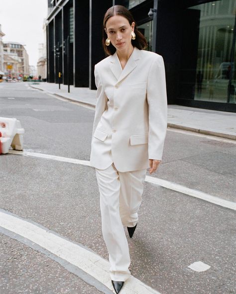 Bettter wrap suit available exclusively at @netaporter Sophie Koella, Wedding Suit Women, Julie Pelipas, Vogue Ukraine, Campaign Photography, Work Suits, Woman Suit Fashion, Minimalist Photography, Treat You