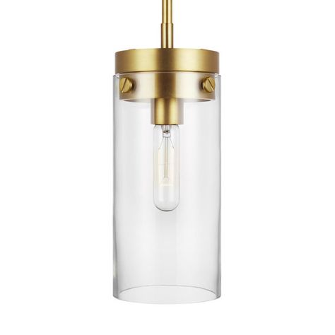 Clearly Stated Pendant - Shades of Light Entry Room, Pool Bath, House Details, Generation Lighting, Burnished Brass, Warning Labels, Hallway Kitchen, Wood Dust, Room Hallway