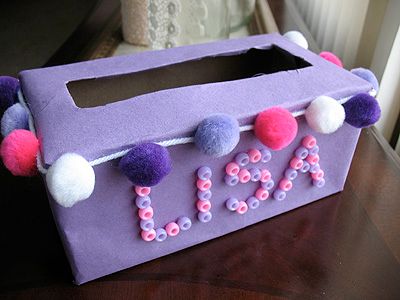 Pom Pom Tissue Box Valentine Holder Valentines Card Holder, Tissue Box Crafts, Girls Valentines Boxes, Valentine Boxes For School, Diy Valentines Box, Kids Valentine Boxes, Valentine Stuff, Valentine Card Box, Box Valentine