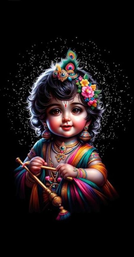 Shri Krishna Wallpaper, Shri Krishna Photo, Baby Radha Krishna Images, Little Kanha Ji Images, Krishna Bhakti, Jai Shri Krishna, Krishna Photography, Childhood Pictures, Little Krishna