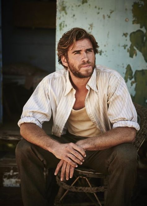 Liam Hemsworth The Dressmaker, The Dressmaker Movie, Acotar Cast, Miley And Liam, The Dressmaker, Hemsworth Brothers, Men Celebrities, Glass Menagerie, Celebrity Men