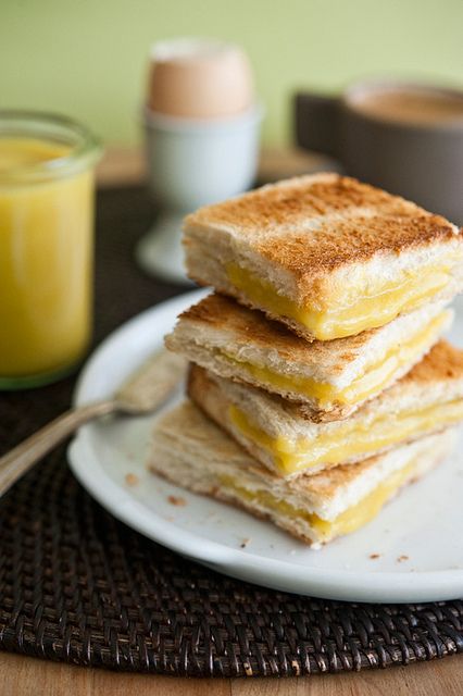 Kaya Toast and Soft Boiled Egg Singapore Breakfast, White Bread Sandwich, Kaya Toast, Coconut Jam, Asian Breakfast, Pandan Leaves, Singapore Food, Toast Recipes, Fresh Eggs