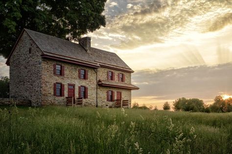 Stone Homes, Gardens Of The World, Meadow Garden, Longwood Gardens, Masonry Wall, Stone Cottage, Public Garden, Garden Features, Old Stone