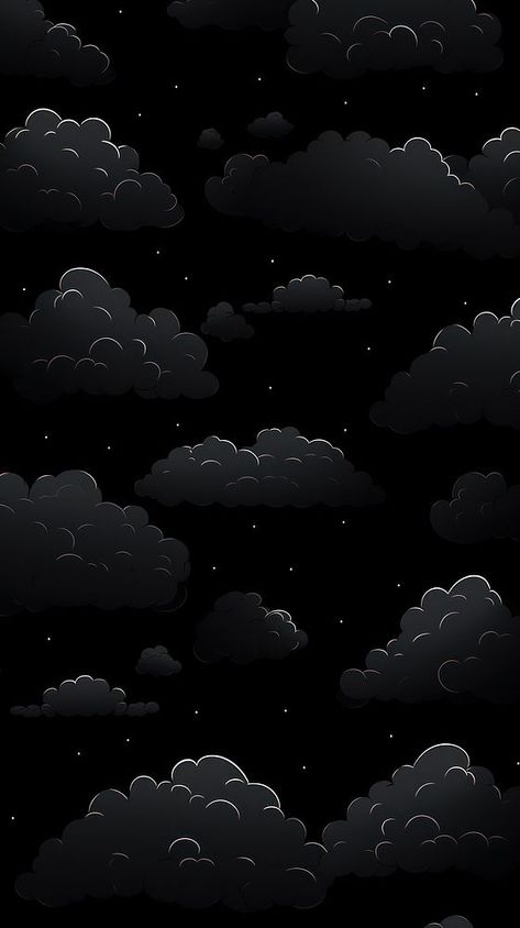 Clouds black tranquility backgrounds. AI generated Image by rawpixel. | premium image by rawpixel.com Black Aesthetic Iphone, Dark Iphone Wallpaper, Iphone Wallpaper Dark, Iphone Wallpaper Black, Black And Black, Wallpaper Iphone Wallpaper, Wallpaper Dark, Cloud Wallpaper, Wallpaper Black