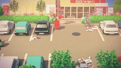 Acnh Nyc, Acnh Parking Lot, Acnh Airport Entrance, Acnh Spa, Acnh Citycore, City Inspiration, Animal Crossing 3ds, Animal Crossing Guide, Acnh Designs