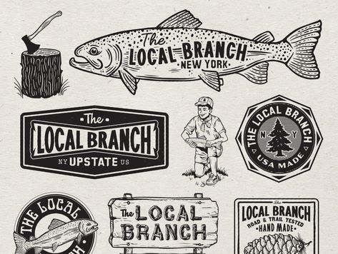 Fishing Club Logo, Coastal Graphic Design, British Logo, Bd Design, Etiquette Vintage, Proposal Design, Catch Of The Day, Logo Design Ideas, Industry Logo