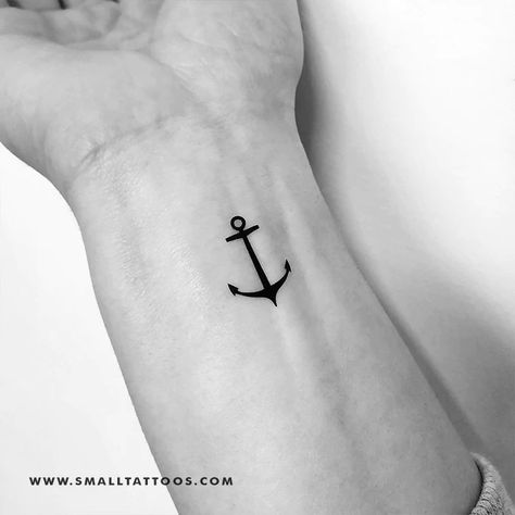 Anker Tattoo Design, Anchor Tattoo Wrist, Small Anchor Tattoos, Hope Tattoo, Small Anchor, Anchor Tattoo Design, Anchor Tattoos, Inspired Tattoos, Anchor Tattoo