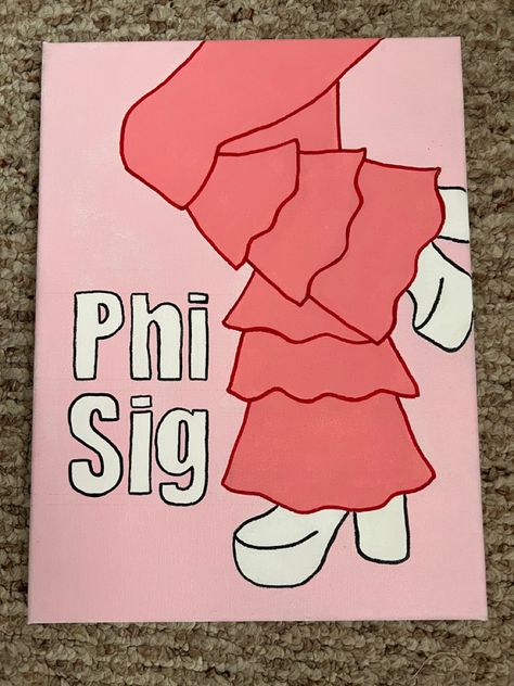 Bachelor Big Little Reveal, Sorority Canvas Tri Delta, Disney Sorority Canvas, Alpha Phi Painting Canvas, Sorority Canvas Paintings Delta Zeta, Phi Mu Paintings Canvases, Recruitment Ideas Sorority, Sorority Clipboard Ideas, Sigma Kappa Painting