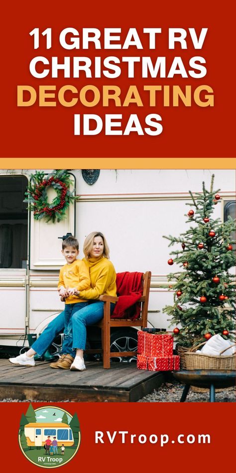 11 Great RV Christmas Decorating Ideas. RV ideas, RV hack, RV campers, RV and campers, RV makeover, RV camping ideas, camper, ideas RV living, camper hacks, camper trailer hacks, RV homes, camping RV, tiny RV, RV living, RV ideas trailers, camper life, RV living ideas, rv trailer, living in rv, motorhome, RV life, RV ideas motorhome, RV tips, RVs, RV living, RV trips, RV camping tips, family RV, RV campgrounds, RV maintenance, RV essentials, RV accessories #rv #camper #rvlife Camper Trailer Hacks, Rv Christmas Decorations, Rv Living Ideas, Rv Hack, Trailer Hacks, Rv Christmas, Rv Essentials, Christmas Trailer, Decorating Your Rv