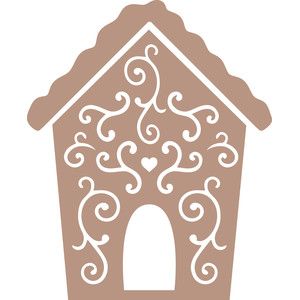 Silhouette Design Store - Search Designs : gingerbread house House Svg Free, Gingerbread House Svg, Gingerbread Icing, Paper House Template, Cricut Images, House Template, Gingerbread House Decorations, Tree Craft, Cricut Christmas