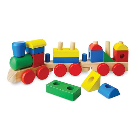 Sorting & Stacking Toys, Wooden Toys For Toddlers, Wooden Train Set, Train Cars, Melissa And Doug, Wooden Train, Stacking Toys, Melissa & Doug, Toddler Age