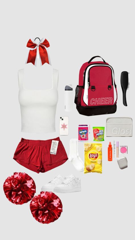 Cheer✨ Cheer Practice Fits, Cheer Practice Outfits, Cheer Tryouts, Cheer Practice, Competitive Cheer, Cheer Outfits, Practice Outfits, Cheerleading, How To Wear