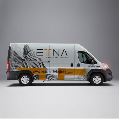 Create a creative van wrap for a modern architecture and construction company Car, truck or van wrap contest design#car#truck#winning Bakery Van, Truck Wraps Graphics, Van Signs, Company Car, Truck Graphics, Vehicle Signage, Van Wrap, Truck Covers, Vehicle Wraps