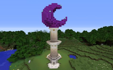 Minecraft Moon Build, Minecraft Fountain, Minecraft Kingdom, Minecraft Banners, Easy Minecraft Houses, Diy Minecraft, Cool Minecraft Creations, Cute Minecraft Houses, Amazing Minecraft