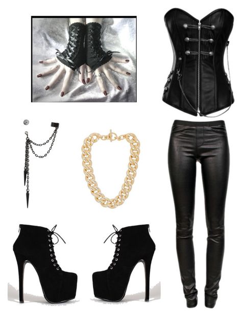 "Untitled #17" by avicka ❤ liked on Polyvore featuring KURO, Helmut Lang and Michael Kors Vampire Clothes, Miniskirt Outfits, Gothic Outfits, Dressy Outfits, Leather Outfit, Edgy Outfits, Dark Fashion, Character Outfits, Helmut Lang