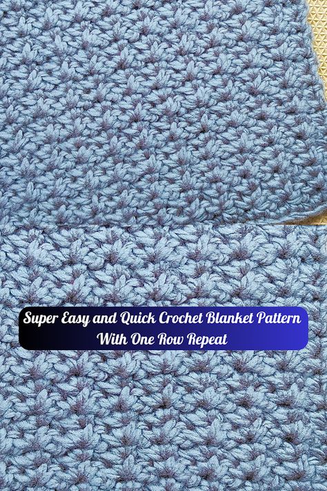 Raji's Craft Hobby: Super Easy and Quick Crochet Blanket Pattern With One Row Repeat Quick Lapghan Crochet Patterns Free, Quick Crochet Blanket Pattern, Quick Crochet Blanket, Prayer Shawl Patterns, Crafts Diy Projects, Crochet Stitches For Blankets, Crochet Stitches Free, Easy Crochet Patterns Free, Crochet Blanket Designs