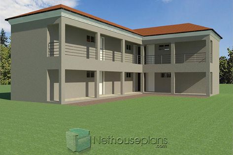 Two Room Rental Apartment Floor Plans | Rental Property | Nethouseplans Rental House Plans, Tuscan House Plans, One Bedroom House Plans, Double Storey House Plans, Single Storey House Plans, House Plans South Africa, Small Cottage House Plans, African House, Double Storey House