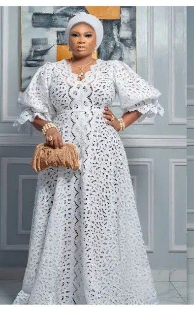 Laize Dress Styles, White Cord Lace Gown Styles Nigerian, White Gown Styles, Cord Lace Gown Styles Nigerian, Sample Lace Gown Styles Nigeria, Bubu Lace Gown Styles, Latest Lace Gown Styles, Cord Lace Gown Styles, Asoebi Lace Styles Classy